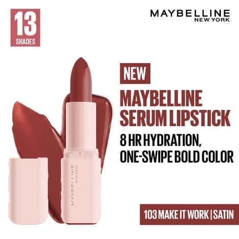 أحمر شفاه سيروم مايبيلين 103 – Maybelline Serum Lipstick 103 Make It Wor
