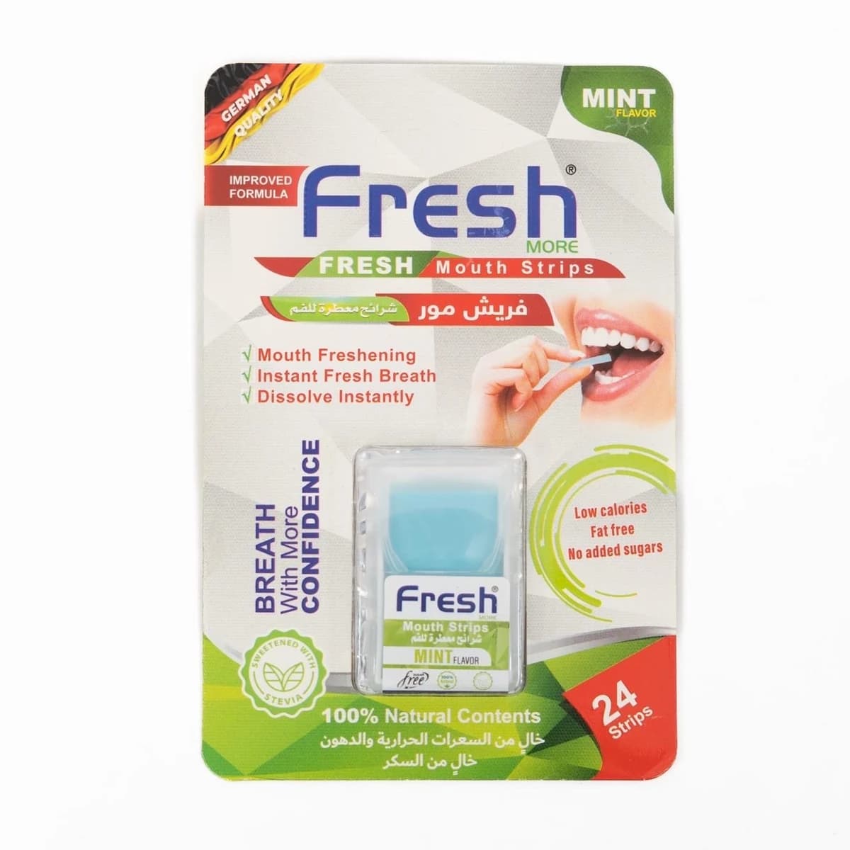 شرائح فريش مور المنعشة للفم – نكهة النعناع (Fresh More Mouth Strips) — صورة 1