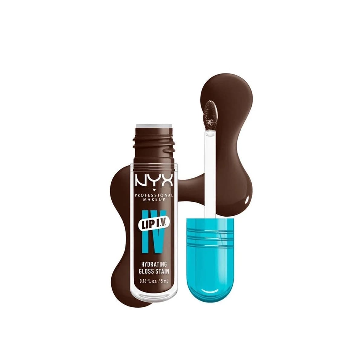 ملمع شفاه نكس NYX Lip I.V. Hydrating Lip Gloss Stain – درجة 06 Espresso Soak — صورة 1