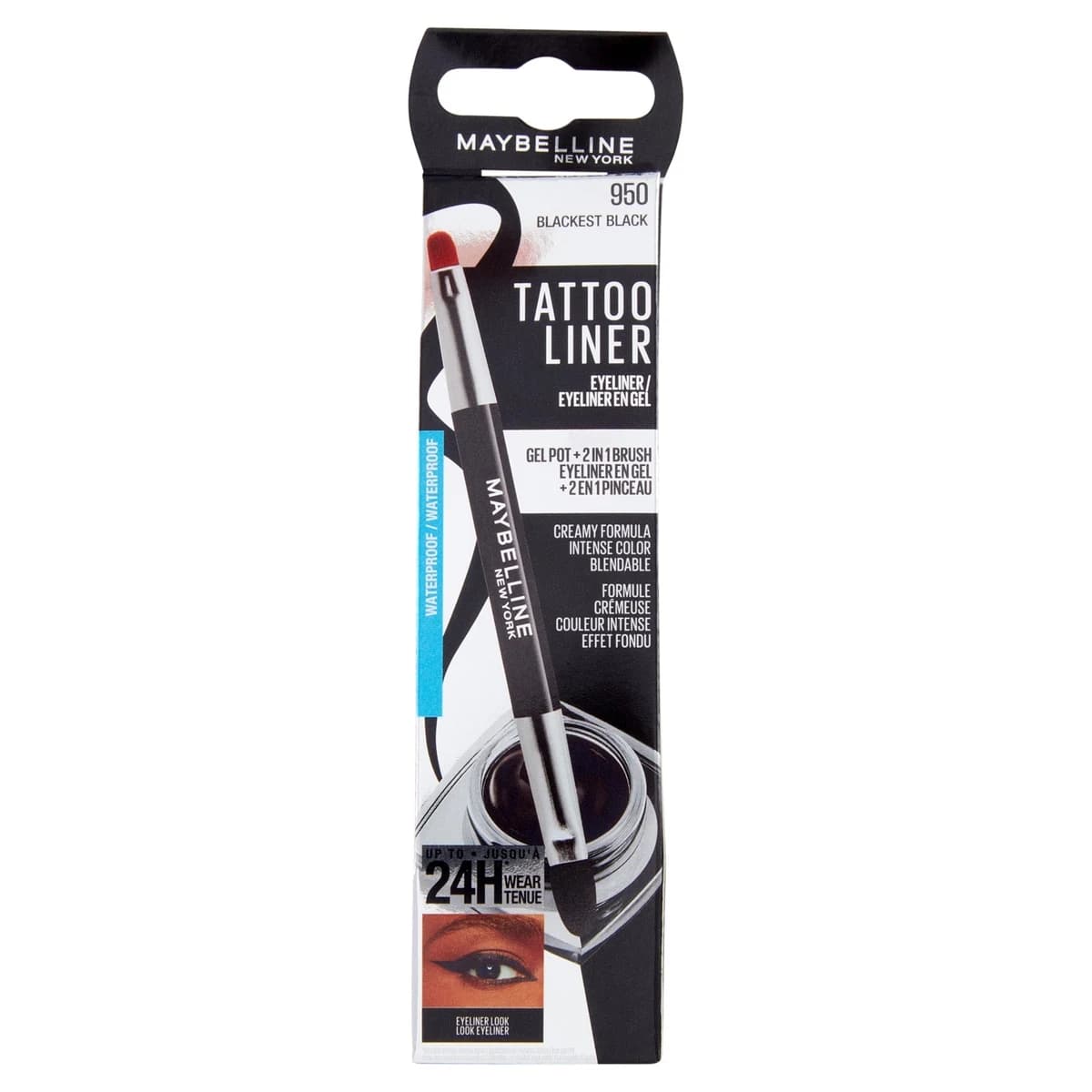 آيلاينر جل مايبيلين تاتو لاينر 950 – Maybelline Tattoo Liner Gel Pot 950 Blackest Bla